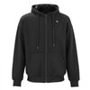 VEVOR Heated Jacket Hoodie for Men Women, Heated Sweatshirt Unisex Full-Zip with 7.4V 16000mAh Power Bank Pack, 5 Heating Zones, 3 Temp Levels, 4-8H Warmth, for Winter Outdoor Camping, Black, S Size