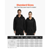 VEVOR Heated Sweatshirt Hoodie for Men Women, Heated Jacket Unisex with 7.4V 16000mAh Rechargeable Power Bank Pack, 5 Heating Zones, 3 Temp Levels, 4-8H Warmth, for Winter Outdoor Camping, Black, M Size