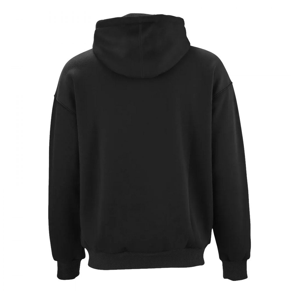 VEVOR Heated Sweatshirt Hoodie for Men Women, Heated Jacket Unisex with 7.4V 16000mAh Rechargeable Power Bank Pack, 5 Heating Zones, 3 Temp Levels, 4-8H Warmth, for Winter Outdoor Camping, Black, M Size