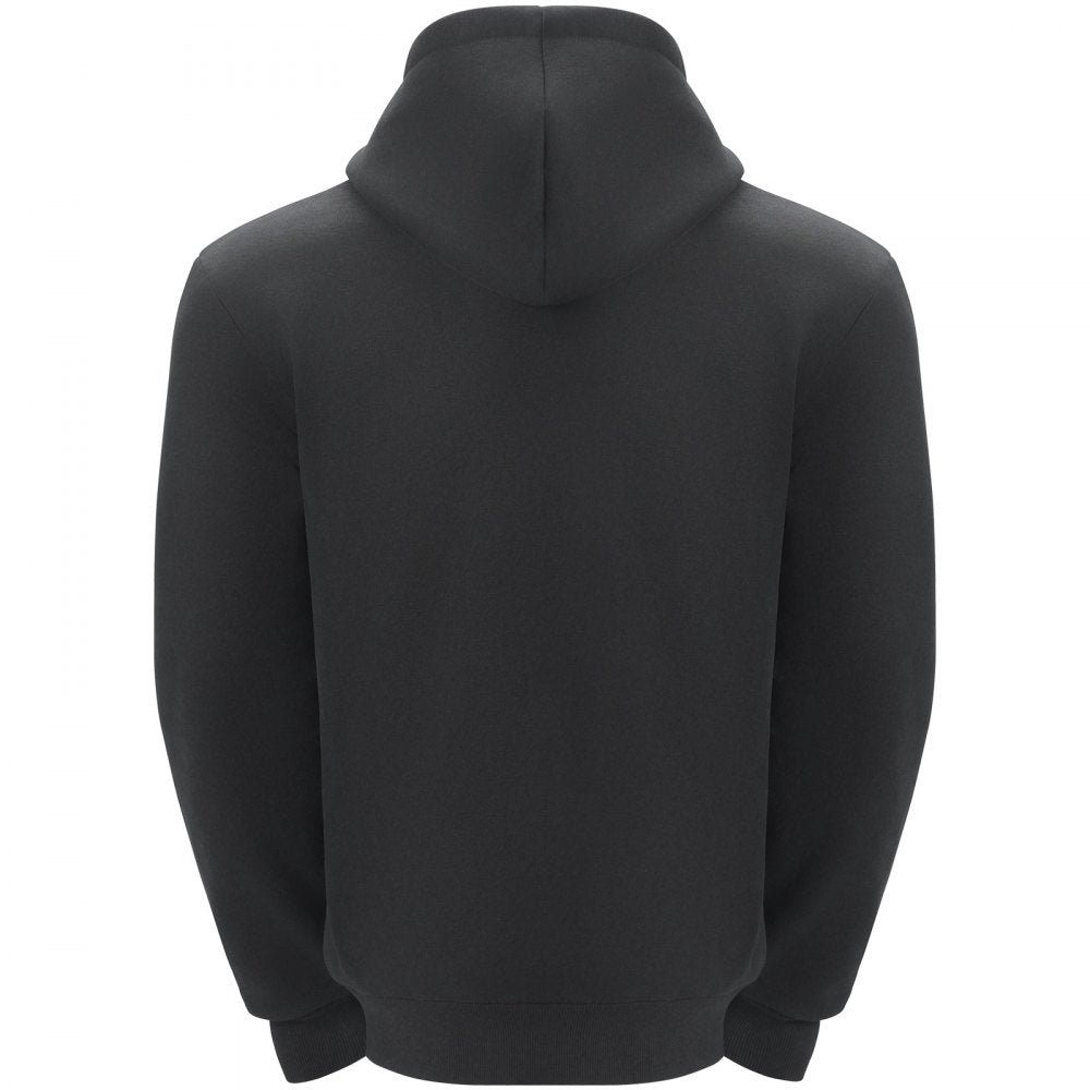 VEVOR Heated Hoodie, Unisex Heated Sweatshirt with Battery Pack 7.4V, Zip Up Electric Jacket with 5 Heating Zones for Men & Women, Lightweight Warm Heated Outdoor Pullover for Camping, S Size Black