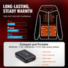 VEVOR Heated Hoodie, Unisex Heated Sweatshirt with Battery Pack 7.4V, Zip Up Electric Jacket with 5 Heating Zones for Men & Women, Lightweight Warm Heated Outdoor Pullover for Camping, M Size Black