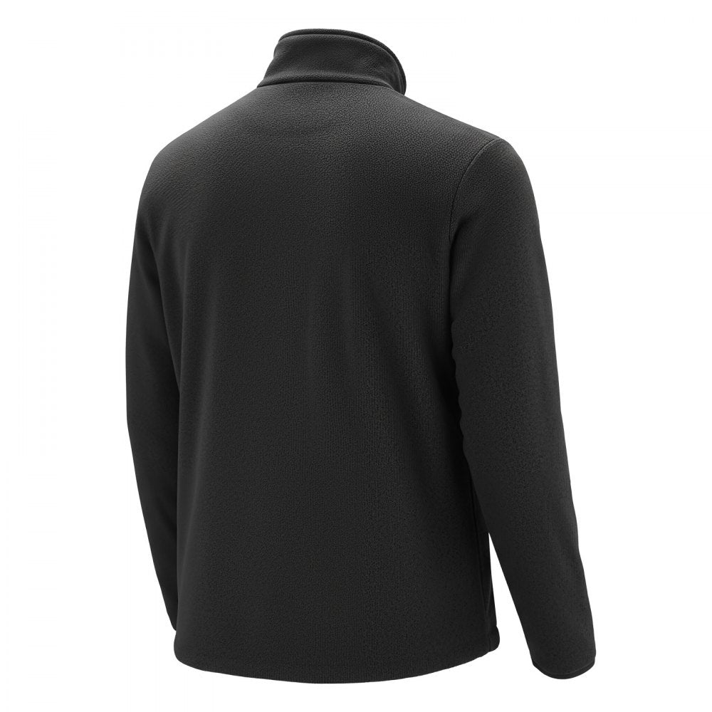 VEVOR Heated Fleece Jacket for Men, Heated Sweatshirt with 7.4V 16000mAh Rechargeable Power Bank Pack, 6 Heating Zones, 3 Temp Levels, 3h/6h/10h Warmth, for Winter Outdoor Camping, Black, XL Size