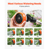 VEVOR Watering Wand, 15-Inch Heavy Duty Garden Hose Wand with 8 Spray Patterns & 180° Swivel Head, Long Hose Nozzle Sprayer with on/off Thumb Control, Ideal for Hanging Baskets, Shrubs, Garden, Lawn