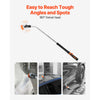 VEVOR Watering Wand, 36-Inch Extra Long Heavy Duty Garden Hose Wand with 8 Spray Patterns & 180° Swivel Head, Long Hose Nozzle Sprayer with on/off Thumb Control, Ideal for Hanging Baskets, Shrubs, Lawn