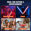 VEVOR Light Sword, 2 Pack Light up Sword with 7 RGB Colors, 4 Sound Modes and Realistic Handle, Rechargeable Sword Toy for Adults and Kids, Christmas Day, Halloween Cosplay, Birthday