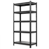 VEVOR Storage Shelves 5-Tier Adjustable Garage Shelving 2000 lbs Capacity, for Kitchen Pantry Basement Bathroom, 31.5" W x 16.06" D x 62.99" H, Heavy Duty Metal Utility Rack Shelf, Carbon Steel Frame