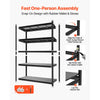 VEVOR Storage Shelves, 5-Tier Adjustable, 3000 lbs Capacity, Heavy Duty Garage Storage Shelving Unit, Metal Utility Rack Shelf, for Garage Warehouse Basement Kitchen, 36.42" W x 16.42" D x 71.38" H