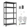 VEVOR Storage Shelves, 5-Tier Adjustable, 3000 lbs Capacity, Heavy Duty Garage Storage Shelving Unit, Metal Utility Rack Shelf, for Garage Warehouse Basement Kitchen, 36.42" W x 16.42" D x 71.38" H