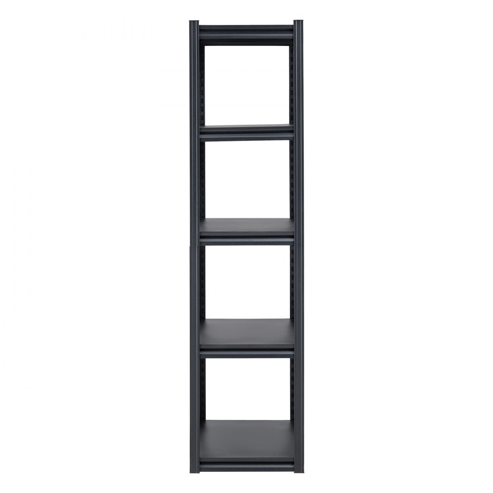 VEVOR Storage Shelves, 2000 lbs, 5 Tier Garage Storage Shelving, 18" D x 32" W x 72" H Adjustable Metal Shelves for Garage Shelves Utility Rack Shelf, Ideal for Kitchen, Warehouse, Basement, Black