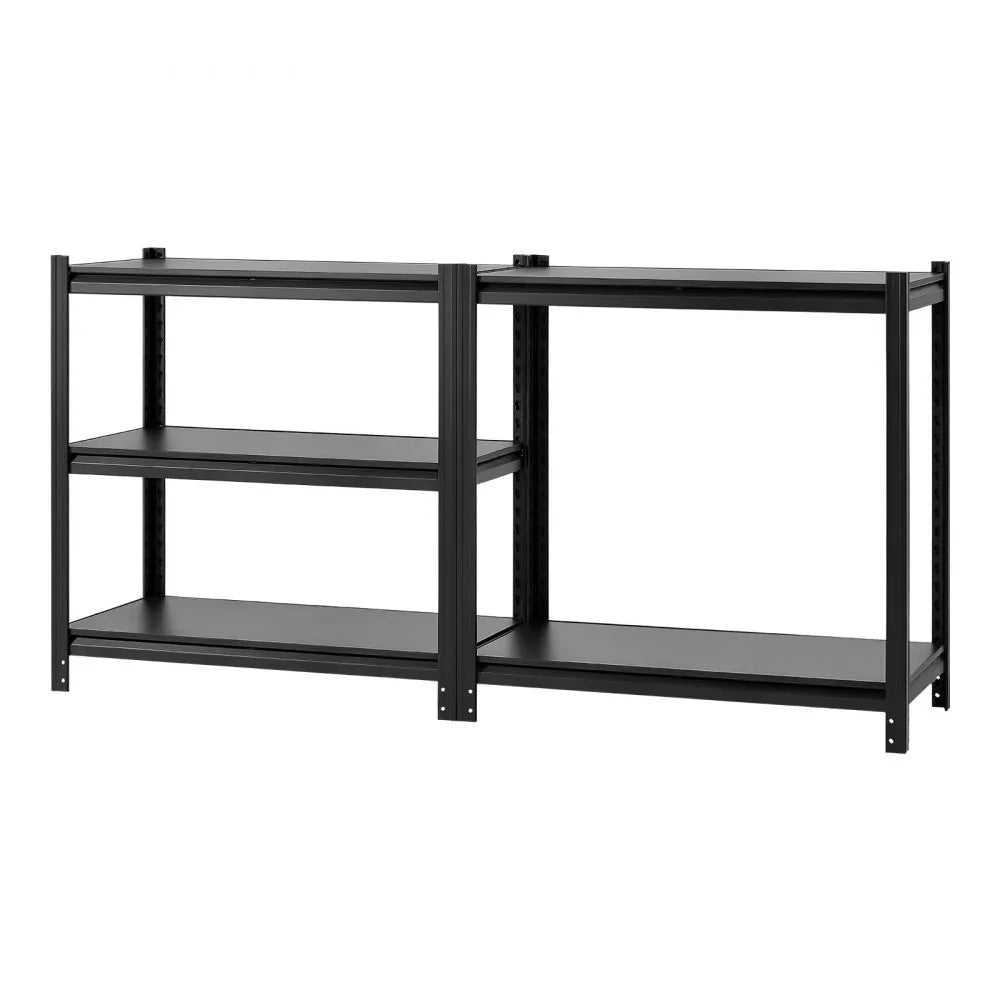 VEVOR Storage Shelves 5-Tier Adjustable Garage Shelving 2000 lbs Capacity, for Kitchen Pantry Basement Bathroom, 35.83" W x 17.99" D x 71.97" H, Heavy Duty Metal Utility Rack Shelf, Carbon Steel Frame