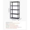 VEVOR Storage Shelves, 2000 lbs, 5 Tier Garage Storage Shelving, 18" D x 36" W x 72" H Adjustable Metal Shelves for Garage Shelves Utility Rack Shelf, Ideal for Kitchen, Warehouse, Basement, Black