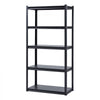 VEVOR Storage Shelves, 2000 lbs, 5 Tier Garage Storage Shelving, 18" D x 36" W x 72" H Adjustable Metal Shelves for Garage Shelves Utility Rack Shelf, Ideal for Kitchen, Warehouse, Basement, Black