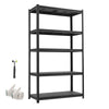 VEVOR Storage Shelves, 5-Tier Adjustable, 3000 lbs Capacity, Heavy Duty Garage Storage Shelving Unit, Metal Utility Rack Shelf, for Garage Warehouse Basement Kitchen, 40.55" W x 18.31" D x 71.38" H