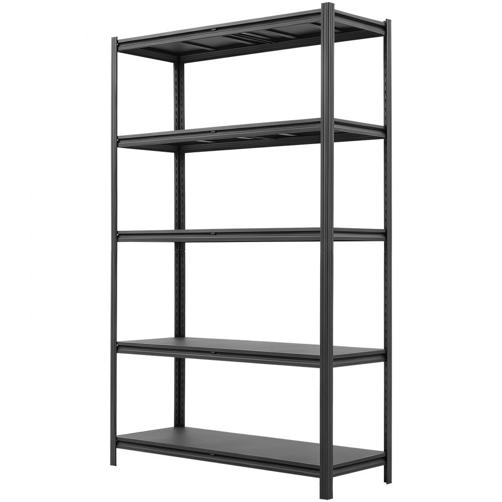 VEVOR Storage Shelves, 5-Tier Adjustable, 3000 lbs Capacity, Heavy Duty Garage Storage Shelving Unit, Metal Utility Rack Shelf, for Garage Workshop Warehouse Basement, 48.43" W x 18.31" D x 77.24" H