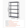 VEVOR Storage Shelves, 3000 lbs, 5 Tier Garage Storage Shelving, 18" D x 48" W x 78" H Adjustable Metal Shelves for Garage Shelves Utility Rack Shelf, Ideal for Kitchen, Warehouse, Basement, Black