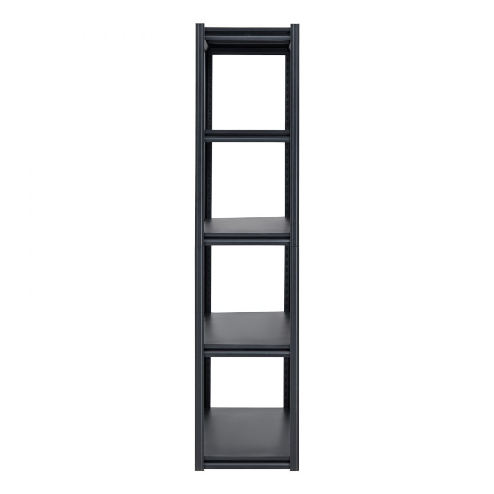 VEVOR Storage Shelves, 3000 lbs, 5 Tier Garage Storage Shelving, 18" D x 48" W x 78" H Adjustable Metal Shelves for Garage Shelves Utility Rack Shelf, Ideal for Kitchen, Warehouse, Basement, Black