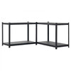 VEVOR Storage Shelves, 4-Tier Adjustable, 2400 lbs Capacity, Heavy Duty Garage Storage Shelving Unit, Metal Utility Rack Shelf, for Garage Workshop Warehouse Basement, 40.55" W x 20.55" D x 60.2" H