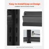 VEVOR Storage Shelves, 2400 lbs, 4 Tier Garage Storage Shelving, 20" D x 40" W x 57" H Adjustable Metal Shelves for Garage Shelves Utility Rack Shelf, Ideal for Kitchen, Warehouse, Basement, Black