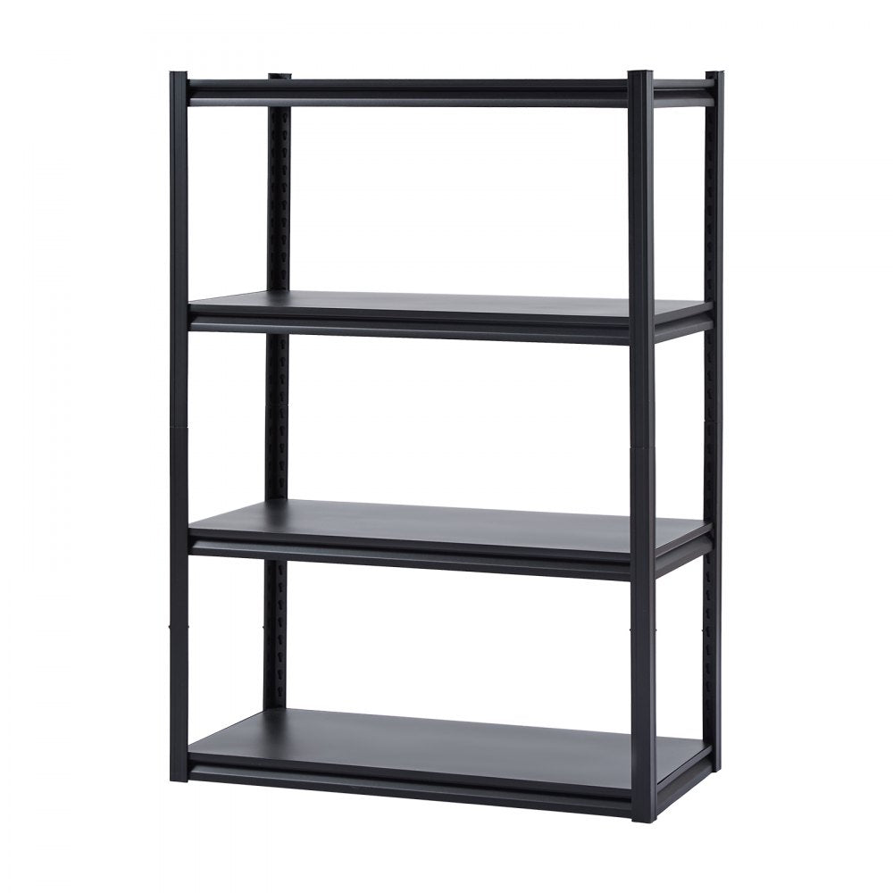 VEVOR Storage Shelves, 2400 lbs, 4 Tier Garage Storage Shelving, 20" D x 40" W x 57" H Adjustable Metal Shelves for Garage Shelves Utility Rack Shelf, Ideal for Kitchen, Warehouse, Basement, Black