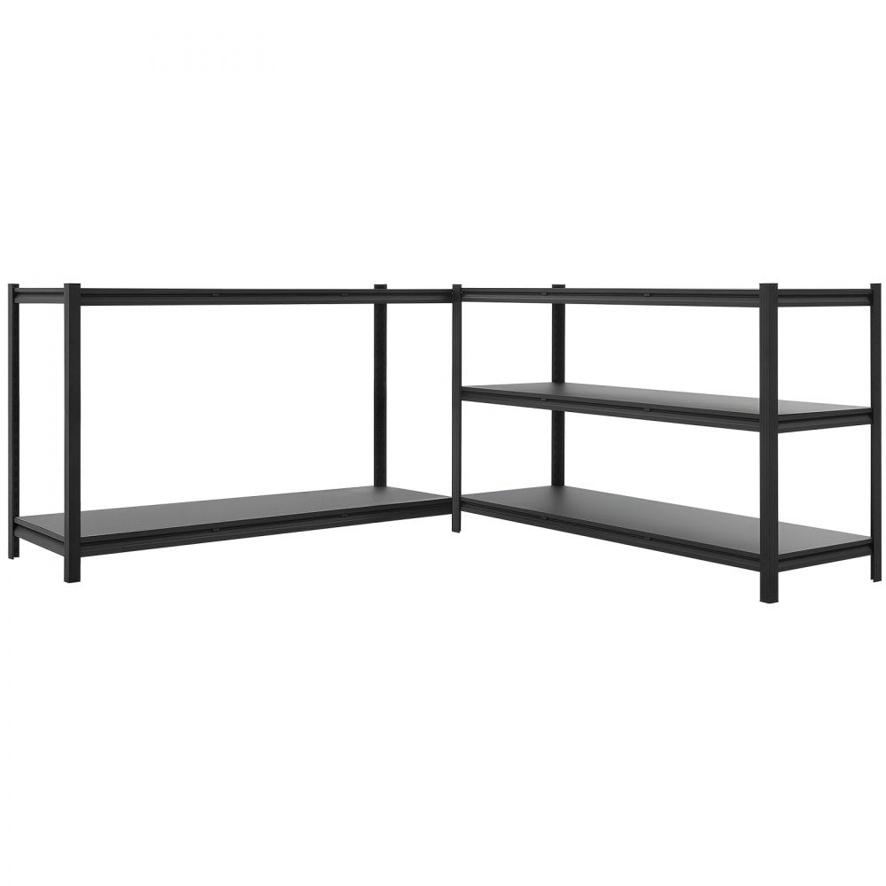 VEVOR Storage Shelves, 5-Tier Adjustable, 3000 lbs Capacity, Heavy Duty Garage Storage Shelving Unit, Metal Utility Rack Shelf, for Garage Workshop Warehouse Basement, 59.49" W x 20.55" D x 71.38" H