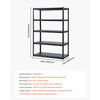 VEVOR Storage Shelves, 3000 lbs, 5 Tier Garage Storage Shelving, 24" D x 48" W x 72" H Adjustable Metal Shelves for Garage Shelves Utility Rack Shelf, Ideal for Kitchen, Warehouse, Basement, Black