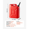 Newly Upgraded Oil-Tight！VEVOR Metal Fuel Container, 5.3 Gallon, Fuel Jerry Can with Spout and Comfort Handle, 6 L/min Max Flow Rate, Leakproof & Corrosion-resistant Metal Gas Tank Most Cars Motorcycle ATV UTV, Red
