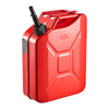 Newly Upgraded Oil-Tight！VEVOR Metal Fuel Container, 5.3 Gallon, Fuel Jerry Can with Spout and Comfort Handle, 6 L/min Max Flow Rate, Leakproof & Corrosion-resistant Metal Gas Tank Most Cars Motorcycle ATV UTV, Red