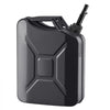 Newly Upgraded Oil-Tight！VEVOR Metal Fuel Container, 5.3 Gallon, Fuel Jerry Can with Spout and Comfort Handle, 6 L/min Max Flow Rate, Leakproof & Corrosion-resistant Metal Gas Tank Most Cars Motorcycle ATV UTV, Black