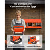 VEVOR Chicken Nest Box, 4-Compartment, 15 to 30 in Stable & Corrosion-Resistant Metal Nesting Boxes with Inclined Nesting Boxes, Bottom Holes & Resting Platform, Fit for Different Chicken Breeds