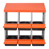 VEVOR 2 Tiers Chicken Nesting Boxes, 6 Compartments, Metal Egg Laying Boxes with Protective Collection Lids, Roll Out Nesting Box, Easy to Assemble, Ideal for Hens, Ducks, Chickens, and Other Poultry