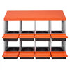 VEVOR 2 Tiers Chicken Nesting Boxes, 8 Compartments, Metal Egg Laying Boxes with Protective Collection Lids, Roll Out Nesting Box, Easy to Assemble, Ideal for Hens, Ducks, Chickens, and Other Poultry