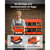 VEVOR Chicken Nest Box, 8-Compartment, 30 to 45 in Stable & Corrosion-Resistant Metal Nesting Boxes with Inclined Nesting Boxes, Bottom Holes & Resting Platform, Fit for Different Chicken Breeds