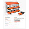 VEVOR Chicken Nest Box, 8-Compartment, 30 to 45 in Stable & Corrosion-Resistant Metal Nesting Boxes with Inclined Nesting Boxes, Bottom Holes & Resting Platform, Fit for Different Chicken Breeds