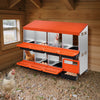 VEVOR Chicken Nest Box, 8-Compartment, 30 to 45 in Stable & Corrosion-Resistant Metal Nesting Boxes with Inclined Nesting Boxes, Bottom Holes & Resting Platform, Fit for Different Chicken Breeds