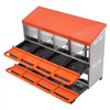 VEVOR Chicken Nest Box, 8-Compartment, 30 to 45 in Stable & Corrosion-Resistant Metal Nesting Boxes with Inclined Nesting Boxes, Bottom Holes & Resting Platform, Fit for Different Chicken Breeds
