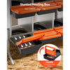 VEVOR Chicken Nesting Boxes, 10 Compartments, with Support Legs, Easy Egg Collection, Galvanized Steel and High-Strength Plastic, Roll Away Nesting Boxes for Chickens and Hens Laying Eggs, Orange