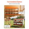 VEVOR Chicken Nesting Boxes, 10 Compartments, with Support Legs, Easy Egg Collection, Galvanized Steel and High-Strength Plastic, Roll Away Nesting Boxes for Chickens and Hens Laying Eggs, Orange