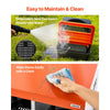 VEVOR Chicken Nesting Boxes, 8 Compartments, with Support Legs, Easy Egg Collection, Galvanized Steel and High-Strength Plastic, Roll Away Nesting Boxes for Chickens and Hens Laying Eggs, Orange