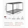 VEVOR Hamster Cage 47.2"x23.6"x25.4" 360° Viewing Metal Hamster Habitat, Transparent Small Animal Cage with Top Access & Front Door, Large Portable Pet House for Guinea Pig, Gerbil (7.7 ft², Black)