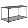 VEVOR Hamster Cage 47.2"x23.6"x25.4" 360° Viewing Metal Hamster Habitat, Transparent Small Animal Cage with Top Access & Front Door, Large Portable Pet House for Guinea Pig, Gerbil (7.7 ft², Black)