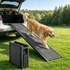 VEVOR Dog Ramp for Car 63" L x 17" W Foldable Pet Ramp with Felt Surface, for SUV Car Truck Outdoor, 250 lbs Capacity, Extra Long and Wide Gentler Climb, Non-Slip Portable for Medium & Large Dogs