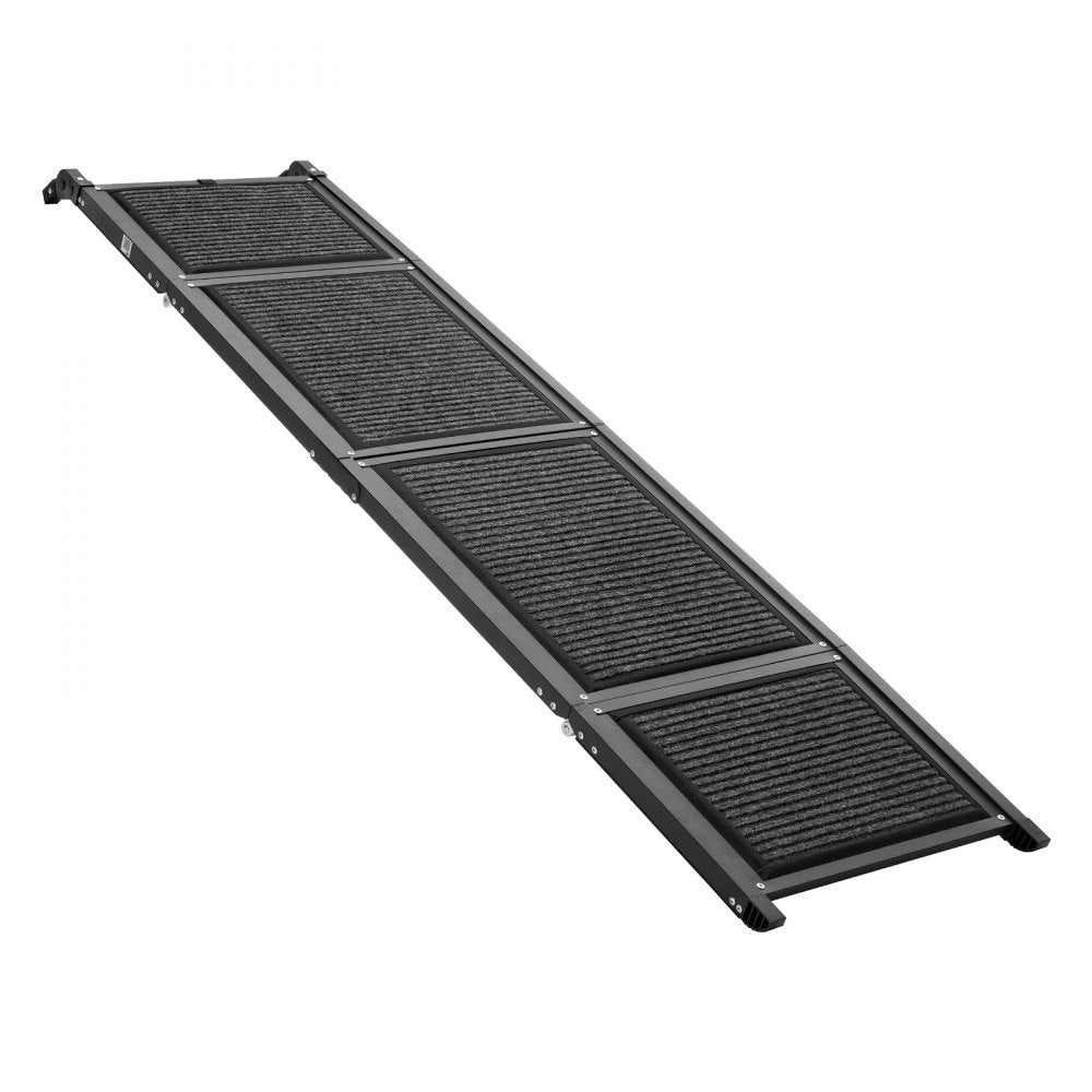VEVOR Dog Ramp for Car 71" L x 17" W Foldable Pet Ramp with Felt Surface, for SUV Car Truck Outdoor, 250 lbs Capacity, Extra Long and Wide Gentler Climb, Non-Slip Portable for Medium & Large Dogs