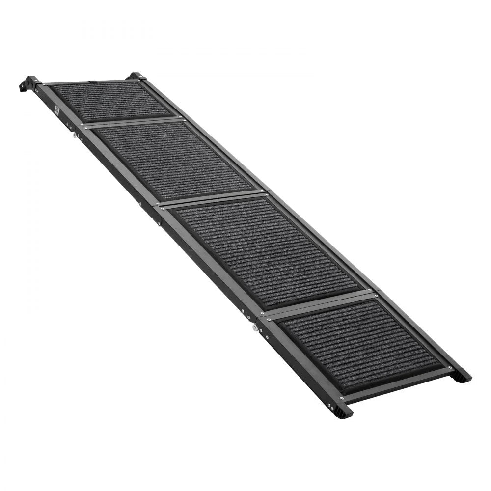 VEVOR Dog Ramp for Car 71" L x 17" W Foldable Pet Ramp with Felt Surface, for SUV Car Truck Outdoor, 250 lbs Capacity, Extra Long and Wide Gentler Climb, Non-Slip Portable for Medium & Large Dogs