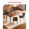 VEVOR Modern Dining Room Accent Chairs Set of 2, Upholstered Leather Side Chair for Dining Tables, Space-Saving Kitchen Table Chair with Thick Cushions and Metal Legs, Black
