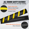 VEVOR 72'' Rubber Speed Bump, Dual Channel, Supports up to 22000 lbs, Durable Traffic Speed Hump with Bright Yellow Reflective Strip, Includes 4 Expansion Screws & Drill for Asphalt, Concrete, Grav