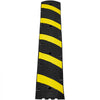 VEVOR 72'' Rubber Speed Bump, Dual Channel, Supports up to 22000 lbs, Durable Traffic Speed Hump with Bright Yellow Reflective Strip, Includes 4 Expansion Screws & Drill for Asphalt, Concrete, Grav
