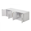VEVOR Cat Litter Box Enclosure for 2 Cats, Litter Box Furniture Hidden with Double Rooms, Wooden Cat Box Cabinet Fit Most of Litter Box, 57.9"L x 18.3"W  x 17.9"H, White