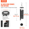 VEVOR Wind Chimes for Outside, 58 in, Deep Tone Wind Chimes with 6 Tubes, Unique Large Memorial Wind Chimes for Anniversary, Amazing Outdoor Decor for Your Patio, Porch, Garden and Backyard, Black