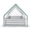 VEVOR Raised Garden Bed with Cover, 6 x 3 x 1 ft, Rectangular Galvanized Metal Planter Box Kit Outdoor, with PE Greenhouse Cover & Gloves, Rustproof Alu-Zinc, for Growing Flowers Vegetables, Silver
