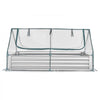 VEVOR Raised Garden Bed with Cover, 6 x 3 x 1 ft, Rectangular Galvanized Metal Planter Box Kit Outdoor, with PE Greenhouse Cover & Gloves, Rustproof Alu-Zinc, for Growing Flowers Vegetables, Silver